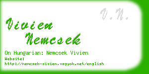 vivien nemcsek business card
